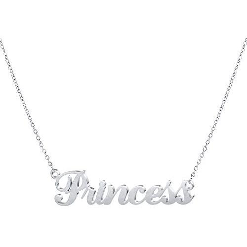 Hidepoo Custom Name Necklace Personalized – Stainless Steel Customized Name Pendant Necklace,Dainty Letter Name Necklace Chain Custom Personalized Jewelry Gifts for Women Girls