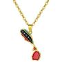 St. Kitts and Nevis Union Flag Pendant Necklaces Gold Color & Stainless Steel Jewelry Ethnic Gifts for Women Men