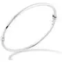Miabella 925 Sterling Silver Italian Oval Hinged Bangle Bracelet for Women Girls, 6.75 to 8 Inch, Made in Italy