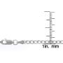 Authentic Solid Sterling Silver Cuban Curb Link .925 Rhodium Necklace Chains 2MM - 8.5MM, 16'' - 30'', Silver Chain for Men & Women, Made In Italy, Next Level Jewelry