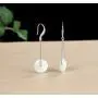 Jade Earrings Protect Safety Charm Jade Clasp Fashion And Elegant Jewelry Dangle Earrings For Women.Sterling Silver Ear Hook.