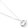 HOTIE You Are My World Pendant Necklace 925 Sterling Silver Planet Star Necklace with Sparkling Cubic Zirconia Mother Daughter Necklace, Jewelry for Women Girls Wife