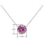 SolidSilver - Sterling Silver 7mm Round Solitaire Pendent Necklace Made with a Genuine Swarovski Crystal | Sterling Silver, Yellow or Rose Gold Dipped SolidSilver - Sterling Silver 7mm Round Solitaire Pendent Necklace Made with a Genuine Swarovski Crystal | Sterling Silver, Yellow or Rose Gold Dipped
