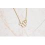 La Menagerie Squirrel Gold Origami Jewelry - Gold Geometric Chain Necklace – 18 Karat Plated Gold Necklace for Women & Girls – Stylish Squirrel Pendant Necklace