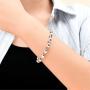 YZDKJ 2pc Fashion Healthy Care Weight Loss Anklet Magnet Bracelets for Foot Hematite Elastic Bracelet Pain Relief for Women Man (Color : Bracelet)