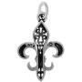 Raposa Elegance Sterling Silver Filigree Fleur De Lis Charm Necklace (16'', 18'' or 20'' Chain)