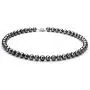 Black 7.5-8.5mm AA Quality Freshwater 925 Sterling Silver Cultured Pearl Necklace For Women Black 7.5-8.5mm AA Quality Freshwater 925 Sterling Silver Cultured Pearl Necklace For Women