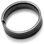 Xusamss Punk Rock Plated Black Titanium Steel Zircon Smooth Ring Xusamss Punk Rock Plated Black Titanium Steel Zircon Smooth Ring