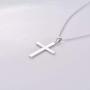 925 Sterling Silver Cross Pendant Necklace for Women Teen Girls Christian Easter Gifts, with Gift Box