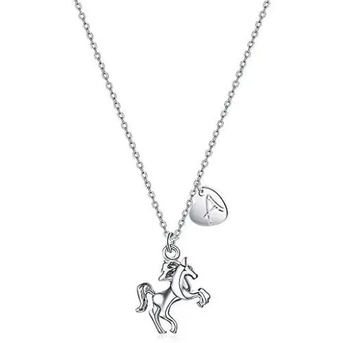 Turandoss Horse Gifts for Girls Necklace, 18” Silver Horse Pendant Necklace Kids Heart Initial Necklace Horse Jewelry for Girls 26 Initial Necklace Horse Gifts for Women Girls Horse Lovers Turandoss Horse Gifts for Girls Necklace, 18” Silver Horse Pendant Necklace Kids Heart Initial Necklace Horse Jewelry for Girls 26 Initial Necklace Horse Gifts for Women Girls Horse Lovers