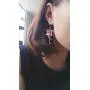 MANZHEN Pink Rhinestone Flamingo Bird Dangle Earrings MANZHEN Pink Rhinestone Flamingo Bird Dangle Earrings