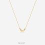 Mevecco Gold Dainty Heart Necklace for Women 18K Gold Plated Delicate Gold Heart Choker Long Necklace for Women