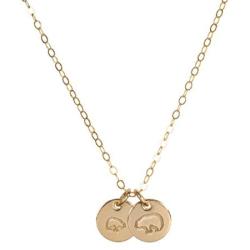 StyledU Mama Bear Necklace 14K Gold Filled Mom Baby Bear Cub Jewelry New Mom Birthday Gifts New Mother Mommy to Be Pregnancy Announcement Gift