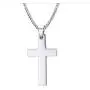 3Pcs Stainless Steel Cross Pendant Necklace Set Adjustable Chain Silver Gold Black for Men Women Unisex Punk Rosary Religious Jewelry