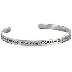 Sterling Silver Sentiment Cuff Bracelet