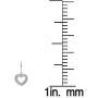 Dazzlingrock Collection 0.23 Carat (ctw) 14K Round Cut White Diamond Ladies Heart Shape Dangling Drop Earrings 1/4 CT, White Gold