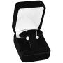 Quality Jewels 14k Gold Earrings, Yellow Gold Dangle Earrings with Round Cubic Zirconia Stone and Easy-to-Use Secure Leverback Clasp