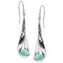Silpada Blue Oasis Natural Amazonite Drop Earrings in Sterling Silver