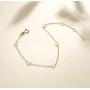 Carleen Solid Real 14K Yellow Gold Heart Love Delicate Simple Thin Bracelet Dainty Everyday Fine Jewelry Bracelets for Women Girls Teens Adjustable