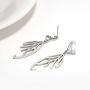 Butterfly Earrings for Women Stainless Steel Earrings Leaves Shaped Dangle Earrings Gifts Girls Jewelry Christmas Valentines Day present