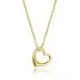 Altitude Boutique Open Heart Necklace for Women Floating Heart Necklace Hypoallergenic Simple Heart Necklace for Girls I Love You Necklace (Gold, Rose Gold, Silver)