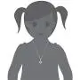 In Season Jewelry Rhodium Plated Plain Small Star of David Necklace Jewish Girls Kids Pendant 16''