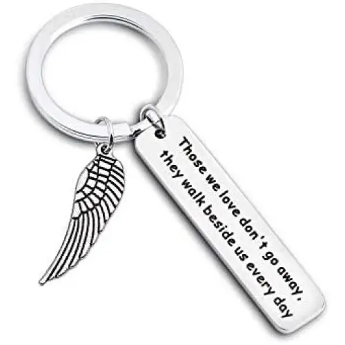 Memorial Keychain Loss Jewelry Those We Love Dont Go Away They Walk Beside Us Everyday Sympathy Gift Remembrance Loved One Memorial Keychain Loss Jewelry Those We Love Dont Go Away They Walk Beside Us Everyday Sympathy Gift Remembrance Loved One