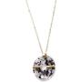 Aineecy Circle Round Leopard Necklace Boho Acrylic Resin Open Circle Rings Y Pendant Necklace for Women Girls Sweater Chain Jewelry Gifts
