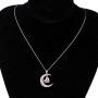 BAUNA Grandma Nana Heart Pendant Necklace I Love You To The Moon And Back Grandmother Jewelry from Granddaughter Grandson