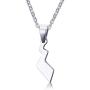 Ropman Cute Stainless Steel Poke Small Pikachus Tail Pendant Mon Toys Anime Necklaces for Girl Boy,Gold Plated,Free Chain 20''