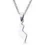 Ropman Cute Stainless Steel Poke Small Pikachus Tail Pendant Mon Toys Anime Necklaces for Girl Boy,Gold Plated,Free Chain 20''
