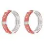 Polka Dot Enamel Earrings - Medium