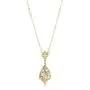 1928 Jewelry 14k Gold-Dipped Vintage-Inspired Porcelain Rose with Crystal Accent Necklace, 17'' 1928 Jewelry 14k Gold-Dipped Vintage-Inspired Porcelain Rose with Crystal Accent Necklace, 17''
