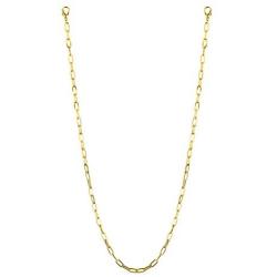 LUX ACCESSORIES 29'' Mask Chain, Gold-Tone Paperclip Link Mask Chain Necklace Strap Stylish Handy Face Mask Accessory Necklace Jewelry Unisex for Women, Men, Teens, and Kids.