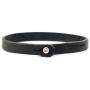 Genuine Italian Leather Bracelet with Swarovski Crystal Closure | Multiple Colors Available | Handcrafted in Italy (Te Color)