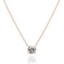 PAVOI 14K Gold Plated Swarovski Crystal Solitaire 1.5 Carat (7.3mm) CZ Dainty Choker Necklace | Gold Necklaces for Women
