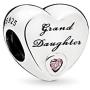 MiniJewelry Family Friends Sister Mom Wife Love Heart Charm for Bracelets Women Sterling Silver Charm Birthday Gift