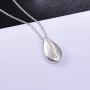 925 Sterling Silver Cremation Jewelry Teardrop CZ Memorial Necklace for Human Ashes Keepsake Urn Pendant for Pet Dog Cat Ashes