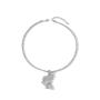 Zoestar Butterfly Choker Necklace Sparkly Crystal Tennis Necklaces 2 Layered Gorgeous Shiny Chain Jewelry for Women and Girls