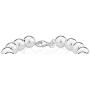 Miabella 925 Sterling Silver Italian Handmade 10mm Bead Ball Strand Bracelet for Women 7.25, 8 Inch Made in Italy