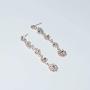 UDORA Crystals Necklace Earrings Bracelet Wedding Jewelry Set for Bride Bridesmaids