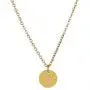Letter Initial Necklaces for Women Girls, 14K Gold Filled Disc Letters Pendant Initial Necklace Adjustable Personality Delicate Tiny Necklace for Girls Teens Baby Best Necklace Gifts for Women