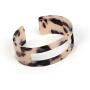 Ailiessy Leopard Cuff Bangle Bracelets Personalized Acrylic Animal Print Bracelet for Women Girls Fashion Statement Jewelry Gifts