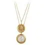 HTSTYLE Gold Coin Necklace Layered Necklace Gold Pendant Double Layered Vintage Necklace Coin Disc Necklace Boho Jewelry for Women HTSTYLE Gold Coin Necklace Layered Necklace Gold Pendant Double Layered Vintage Necklace Coin Disc Necklace Boho Jewelry for Women