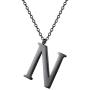 PROSTEEL Stainless Steel/Sterling Silver Initial Name Necklace, A to Z Initial Letter Personalized Necklaces for Men Women, Gold/Silver/Black Tone, 16''/20'' Adjustable, Come Gift Box