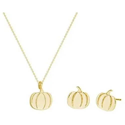 2Pcs Pumpkin Pendant Necklace Earring Set For Women Thanksgiving Halloween Jewelry… 2Pcs Pumpkin Pendant Necklace Earring Set For Women Thanksgiving Halloween Jewelry…