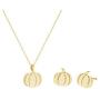 2Pcs Pumpkin Pendant Necklace Earring Set For Women Thanksgiving Halloween Jewelry…