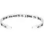 Fesciory Inspirational Bracelets for Women,Stainless Steel Engraved Personalized Positive Mantra Quote Keep Going Cuff Bangle College Graduation for Her