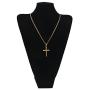 FZTN Jewelry Mens Womens 3mm Curb Chain Cuban Link Chain 18K Gold Plated Stainless Steel Necklace,Fashion Jewelry,Wear Alone or with Pendant,18-26 Inch