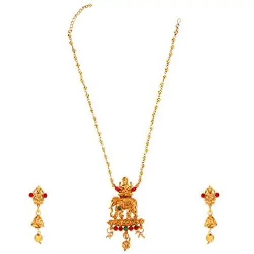 Efulgenz Indian Bollywood Gold Plated Traditional Faux Pearl Crystal Rhinestone Wedding Choker Pendant Necklace Earrings Jewellery Set Efulgenz Indian Bollywood Gold Plated Traditional Faux Pearl Crystal Rhinestone Wedding Choker Pendant Necklace Earrings Jewellery Set